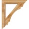 Ekena Millwork Olympic Traditional Rough Sawn Bracket w/ Offset Brace, Western Red Cedar, 8"W x 42"D x 48"H BKT0806X42X48OLY01RWR - alternate 3